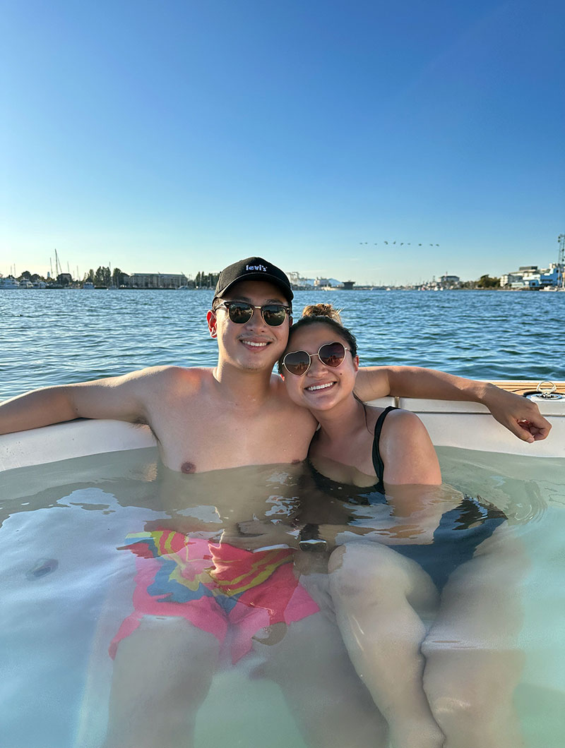 Hot Tub Boat Cuddles