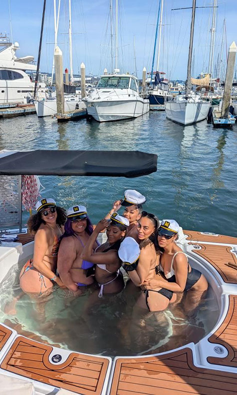 Bachelorette Party on the Bay Area Hot Tub Boat